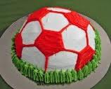 Round cake "Football" – apple filling cake